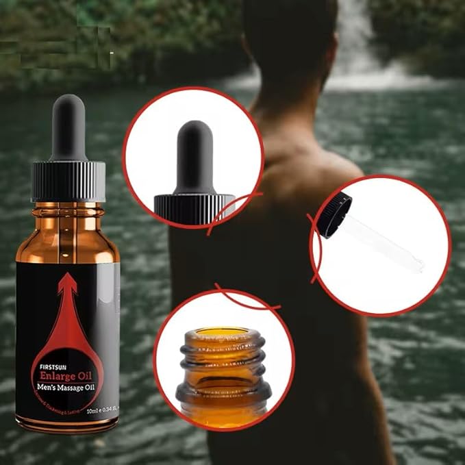 FirstSun Enlarge and Permanent Thickening Growth Men Energy Massage Essential Oil for Sex, Increase Dick Liquid for Health Care, Lateness Performance,Strength,Thicker (2 Packs)