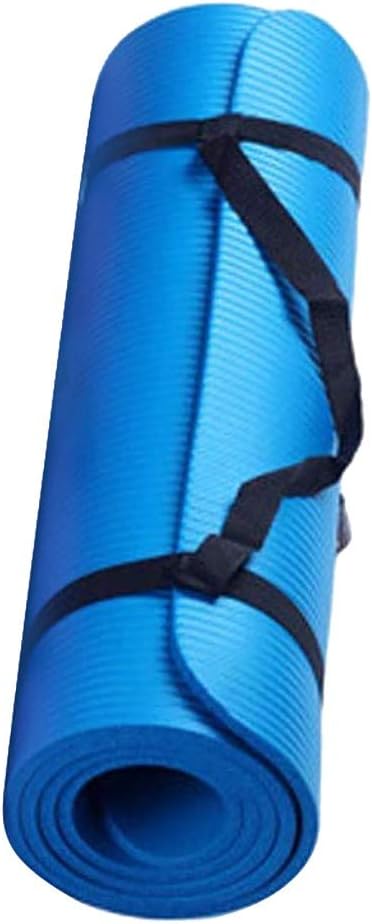 Thick Yoga Mat, 70x23 Inches High Density Extra Thick Anti-Tear Non-Slip Fitness Mat with Carrying Strap,Soft Large Yoga Mats for Stretching,Gym,Exercise,Fitness,Pilates,Home Workout