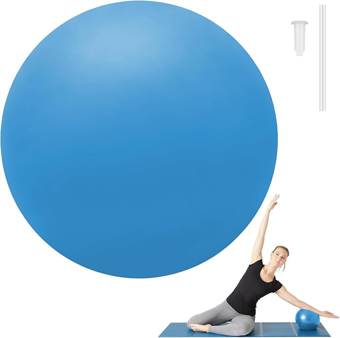 Small Pilates Ball 9 Inch Small Exercise Ball Mini Workout Yoga Balls for Gym Yoga, Core Training, Fitness, Workout, Stability, Improves Balance