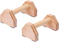 Alasum Push-up Brackets Pair Pine Wood 30cm Non-slip Grip Bars Fitness Equipment for Home Strength Training and Bodybuilding