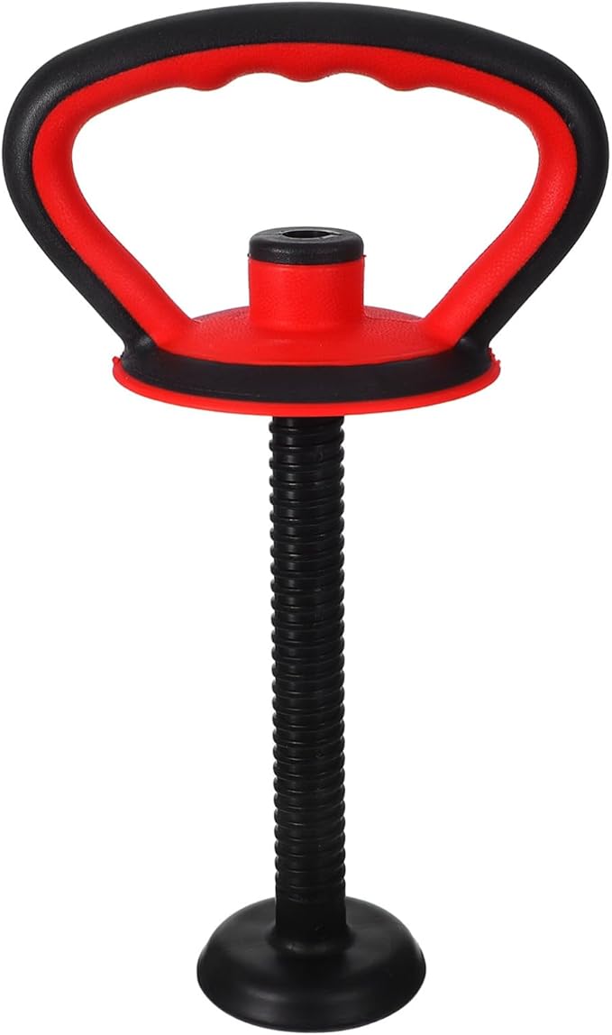 Kisangel Adjustable Kettlebell Handle with Base Nut for 40 Lb Weight Plates Anti-Slip Grip Attachment for Strength Training and Full Body Workouts at Home or Office