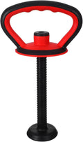 Kisangel Adjustable Kettlebell Handle with Base Nut for 40 Lb Weight Plates Anti-Slip Grip Attachment for Strength Training and Full Body Workouts at Home or Office