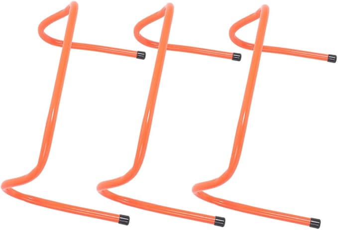 3pcs Wear-Resistant Plastic Speed Hurdles for Soccer Agility Training Equipment 15cm Lightweight Track Hurdles for Youth Sports Conditioning
