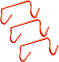 ARTIBETTER 3pcs Detachable Agility Speed Training Hurdles 19 X 9 Inch Orange Mini Sports Hurdles for Soccer Basketball Athletic Speed Training Equipment