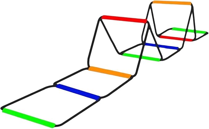 Agility Ladder for Soccer Training with Adjustable Features, 8 Grids