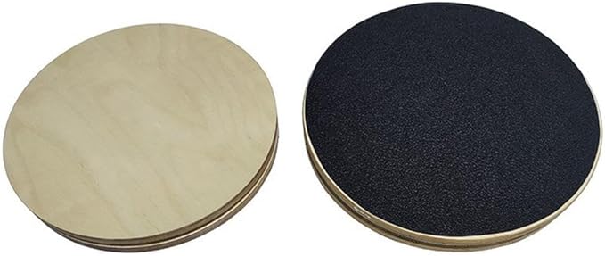 Yiju Rotating Disc Waist Twisting Disc Rotational Disk Twister Board Ab Exercise Wooden Rotator for Pilates Core Workout