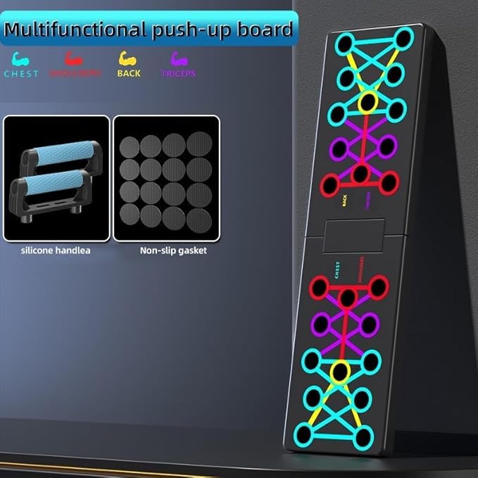 15 in 1 push up board for men solid Home Workout Equipment for Chest & Arm Strength Training, Multi-Functional Pushup Stands System for Men & Women, Portable Fitness Equipment for Fat Burn & Muscle Building