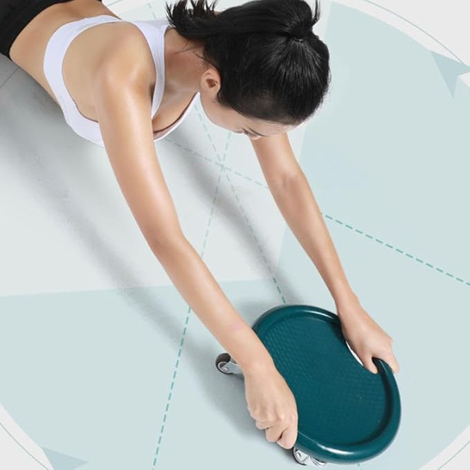 Ab Roller Wheel,Ab Exercise Equipment with Knee Pads,Women's Multifunctional Abdominal Wheel Board,360° Rotating for Core Exercise,Abdominal Strength Training for Full Body Fat Burning Home Gym (A)