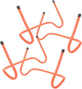 Cabilock 4pcs Agility Training Hurdles 15cm Plastic Speed Hurdles for Soccer Football Track Practice Sports Conditioning Equipment