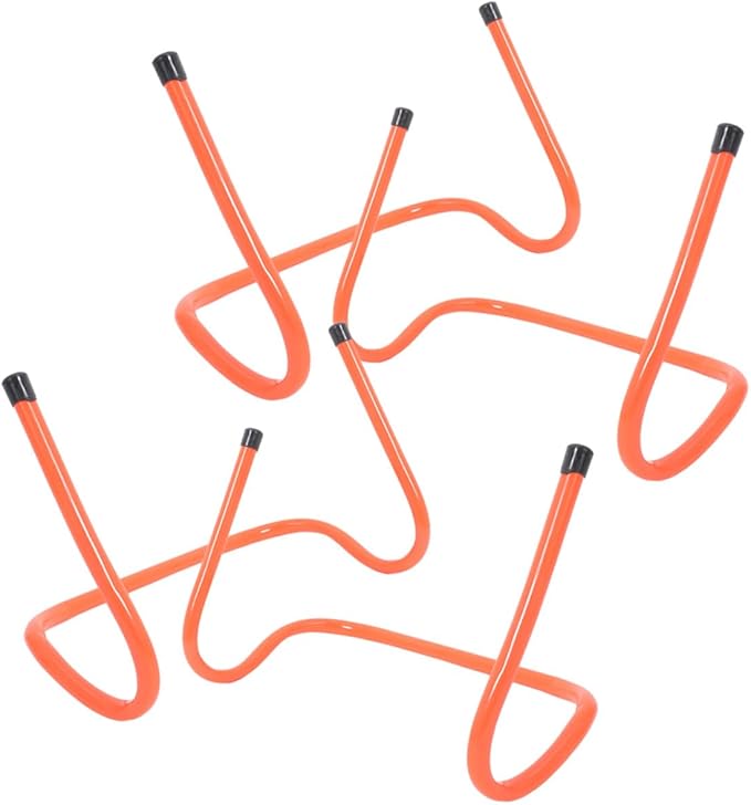 Cabilock 4pcs Agility Training Hurdles 15cm Plastic Speed Hurdles for Soccer Football Track Practice Sports Conditioning Equipment