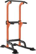 SogesHome Power Tower Pull Up Bar and Dip Station, Height Adjustable Dip Stand Exercise Machine for Home Gym, Multi-Functional Free Standing Strength Training Fitness Workout Station