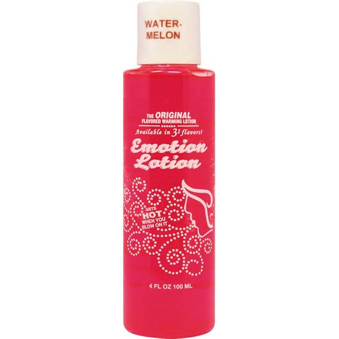 Emotion Lotion Edible Water Basesd Original Flavored Warming Massage Oil WATERMELON by Emotion Lotion 4oz