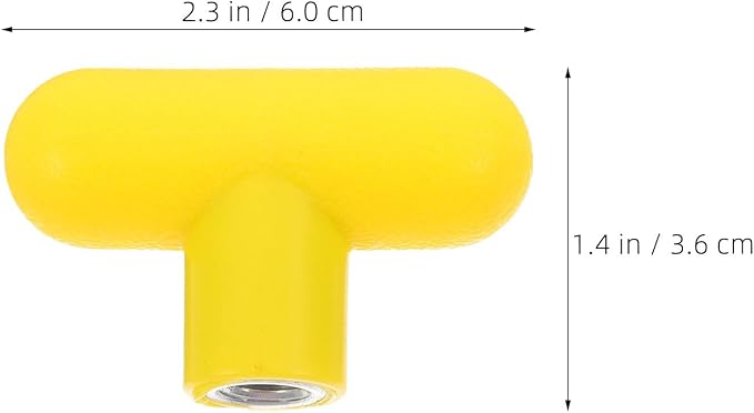 4pcs Fitness Equipment T-Handle Grip: M8 Rotating Handle for Strength Training Machine Gym Cable Attachment - Replacement Knob for Workout Machines