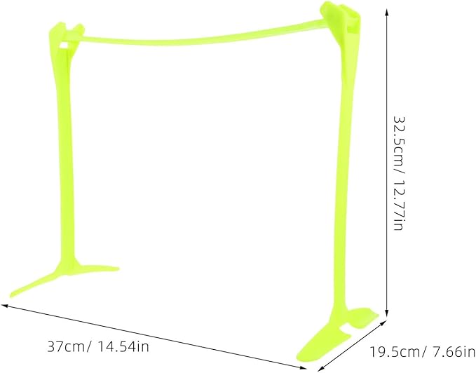 BESPORTBLE Adjustable Foldable Soccer Agility Hurdle Green Football Training Equipment for Speed and Obstacle Drills