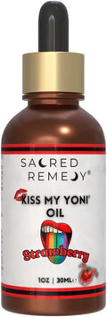 [Strawberry] KMY Premium Moisturising, Smoother, Softer, Non-Sticky, Self Care Massage Oil. Non-Greasy Formula for Ultimate Comfort. Vegan, Natural, Organic. Gay/Lesbian Pride