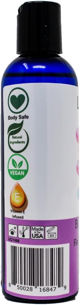 Lick Bubble Gum Flavored Massage Oil – Candy-Inspired Edible Massage Oil with Sweet Almond Oil & Vitamin E, Playful Smooth Glide for Couples Massage, 4 oz