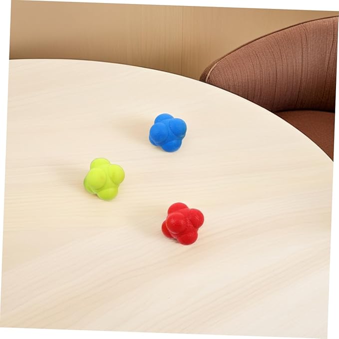 6Pcs Reaction Training Balls for Agility and Reflex Improvement Durable Sports Reaction Balls for Indoor Training Enhance Hand Eye Coordination for Adults
