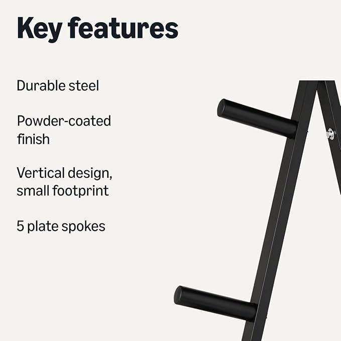 Amazon Basics Weight Plate Tree Rack