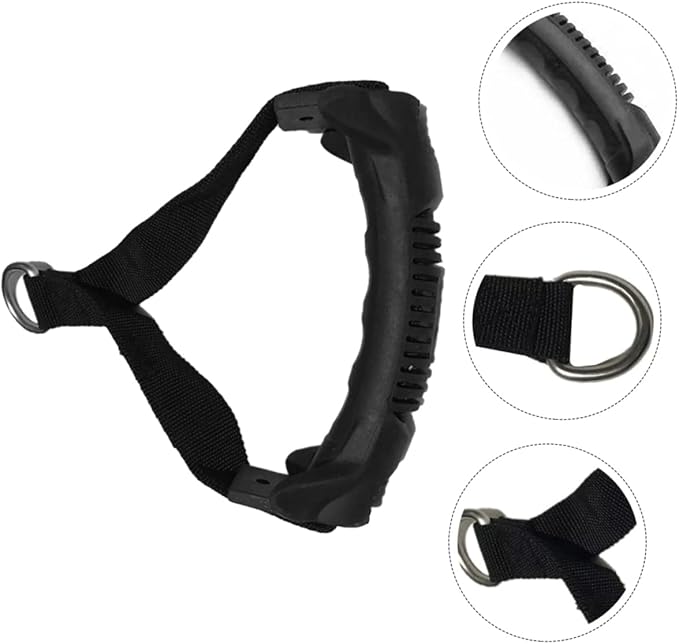 BESPORTBLE 2pcs Home Equipment Fitness Grip Handle Heavy Duty Exercise Resistance Bands Attachment for Strength Training Non-Slip Ergonomic Design Portable Gym Handles for Home Workouts