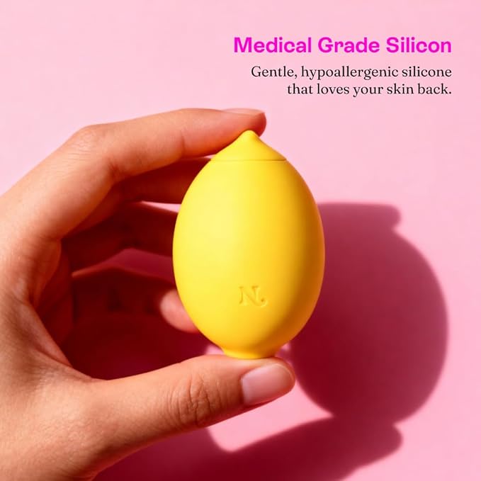 Nancy Hello Lemon Personal Massager for Women, Handheld Air Pulse Massager with 12 Modes, Rechargeable Discreet Wellness Device for Relaxation and Stress Relief