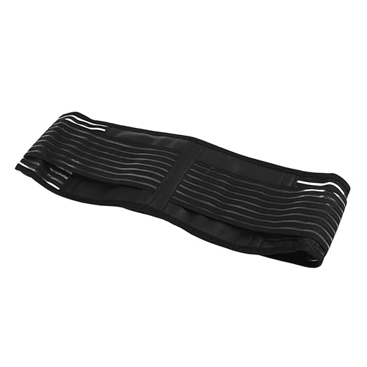 2pcs Portable Adjustable Magnetic Therapy Waist Support Belt for Lower Back Self-heating Design Double Pull Strap Black for Rehabilitation and Daily Use