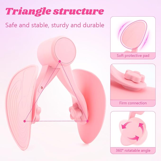 Thigh Exerciser for Women, Enhanced Resistance Hip and Pelvis Trainer, Under Desk Exerciser and Kegel Exercise Products for Women Home Gym