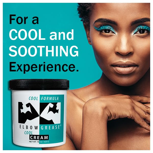 Elbow Grease Cool Massage Cream, Smoothing and Effective Massage Cream for Relaxation, Muscle Tension Relief, and Skin Nourishment – 15 oz (1 Pack)