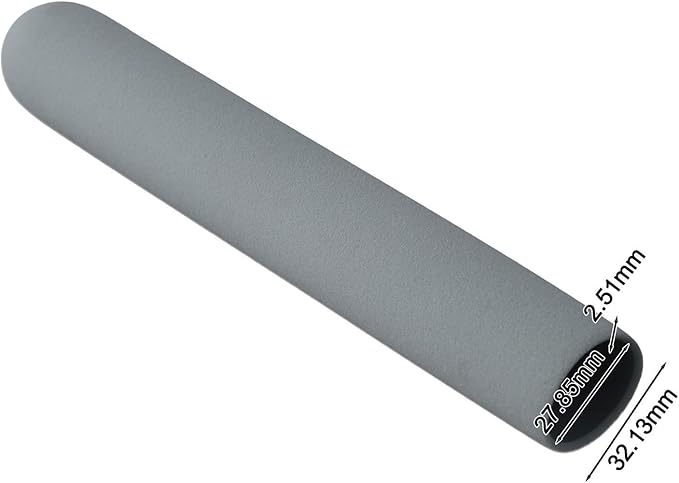 Rowing Machine Handle Grips Replacement Non-Slip Plastic Exercise Equipment Handle Cover Sweat Resistant Fitness Accessory For Home Gym Training Black Gray 28Mm Diameter(Gray)