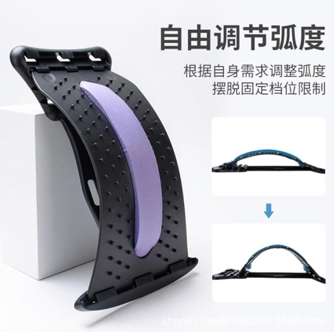 Lumbar spine reliever lumbar stretching massage relaxation yoga spine correction stretching exercise assistance lumbar back support