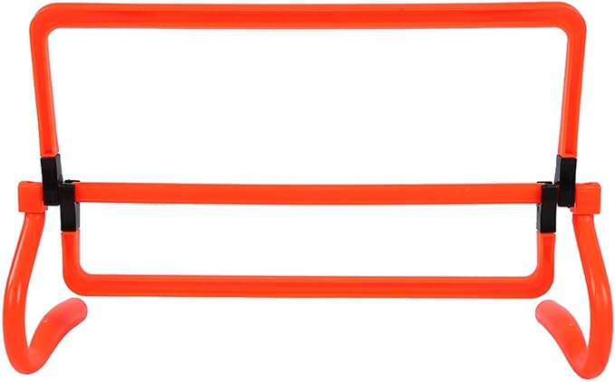 Football Soccer Training Adjustable Hurdles for Enhanced Agility Speed in Bright Orange for Soccer Players, Set of 5