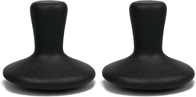 Massage Stones 2 Pieces Mushroom Shaped - Hot Stones Massage Set Hot Rocks Kit for Neck and Face
