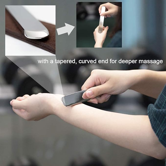 Gua Sha Massage Tools - Stainless Steel Scraping Tool for Scar Tissue and Soft Tissue Treatment