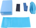 5pcs Set Yoga Fitness: Yoga Block Stretch Belt Latex Towel Resistance Loop Yoga Ball, Yoga Starter Kit for Home Workouts