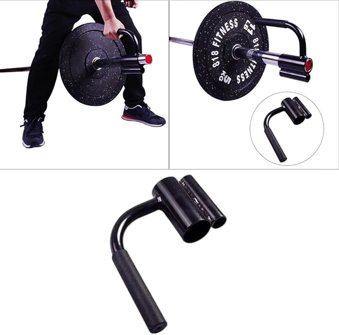Barbell Row Handle Attachment for 25mm & 50mm Rods, Angled Single Handle for Home Gym Strength Training Equipment