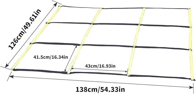 Agility Ladder for Gym Home Use, Football Basketball Reaction Training Equipment with Carry Bag Football Agility Training Equipment