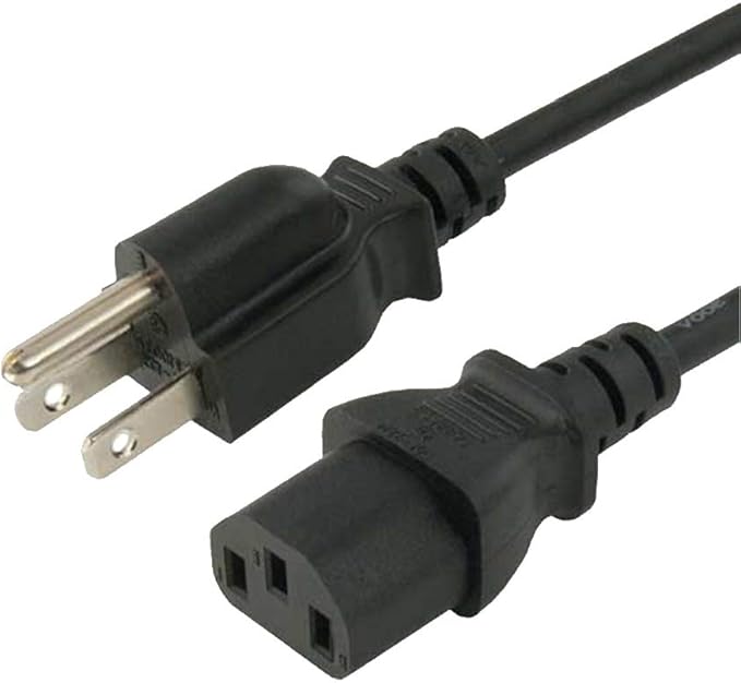 AC in Power Cord Outlet Socket Cable Plug Lead Compatible with AXV ‎FR78 ‎Slim Boat ‎Vibration Plate Exercise Machine Whole Body Workout Vibrate Fitness Platform Lymphatic Drainage Machine