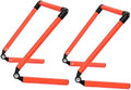2X Adjustable Agility Training Hurdles, Foldable Speed Training Equipment for Jumping and Running
