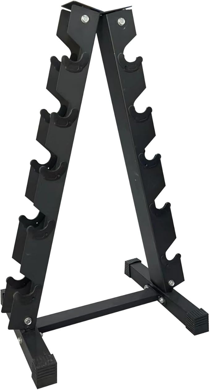 Heavy Duty A-Frame Dumbbell Rack Stand, 2.0mm Commercial Steel Weight Storage Organizer for Home Gym, 480LB Capacity, Space Saving Design (21.5"x16.9"x38")