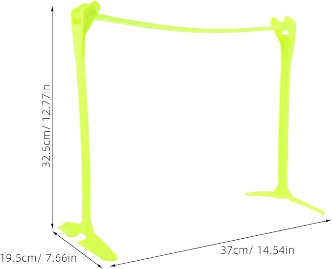 Toyvian Adjustable Football Speed Hurdles for Agility Training Foldable Plastic Soccer Speed Training Equipment for Football Fitness Exercises
