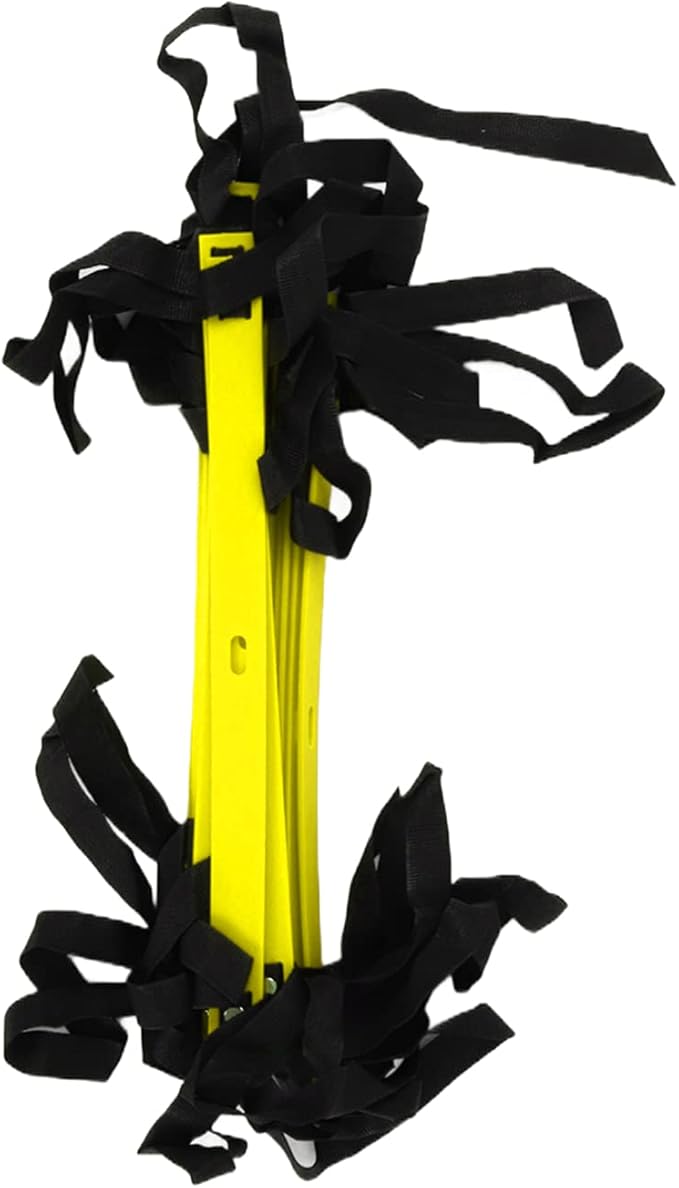7M 14 Rung Agility Speed Ladder Stairs, Adjustable Training Ladder for Soccer Football Fitness, Non - Slip PP Agility Ladder with Angle Marks for Athletes and Coaches