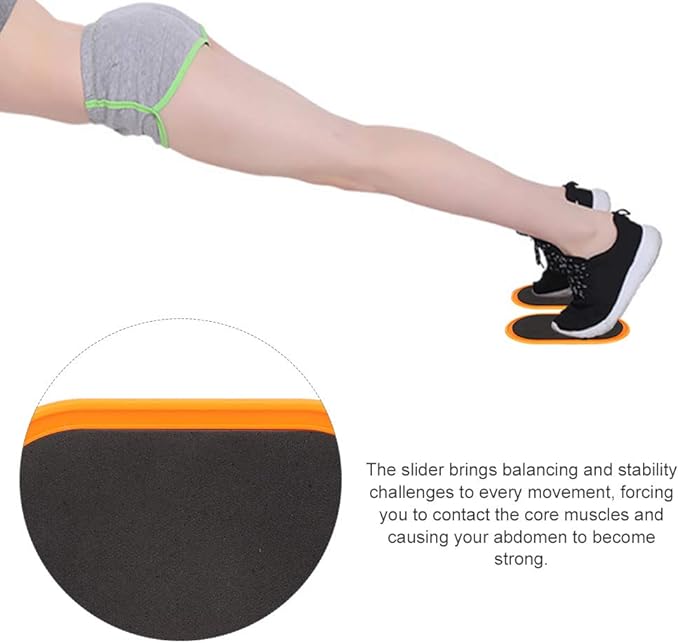 2Pcs Core Sliders for Working Out, Floor Sliders for Exercise, Abdominal Exercise Gliding Discs, Sliding Discs for Exercise on Hardwood Floors