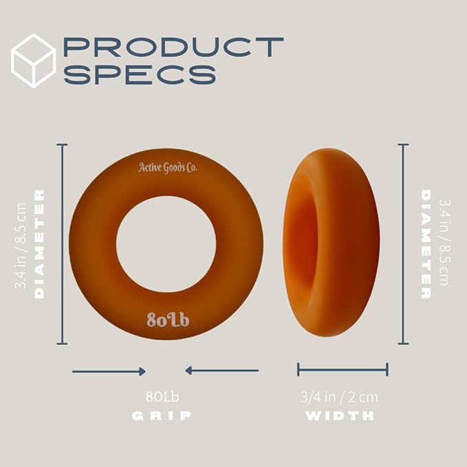 Hand Exerciser - PROFESSIONAL GRADE, Set or Single, Different Sizes. Visit to see more! Bague classique en silicone parfaite pour améliorer la force, la puissance et la vitesse dans les poignets.