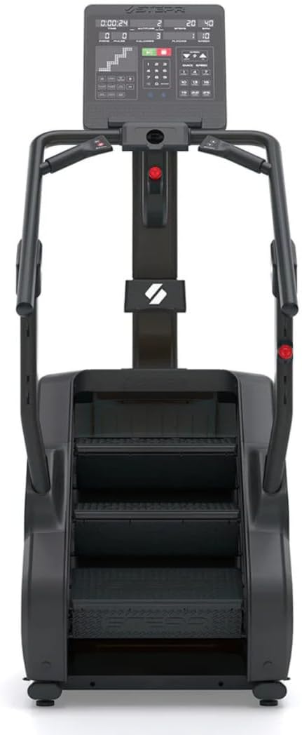 STEPR PRO Classic Stair Master with LED Touchscreen, Commercial Grade Stairmaster Machine for Home, 190 Steps/Min, Bluetooth Stepper Machine, Resistance Band Attachments, Mobile App, 400 lb Capacity