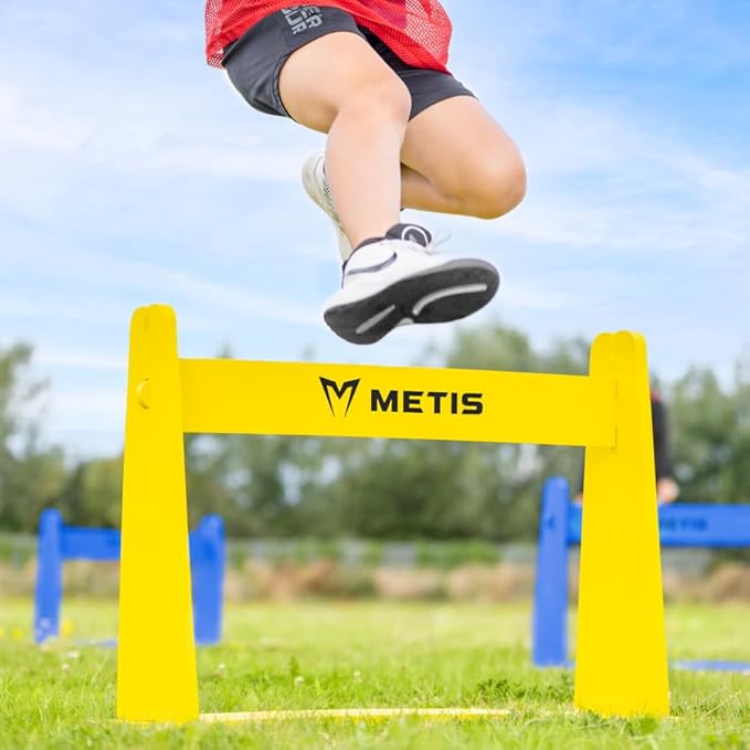 FORZA METIS Junior Foam Hurdles [Set of 4] – Adjustable Speed Training Hurdles for Young Athletes – Choice of 4 Vibrant Colors
