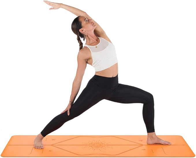 Liforme Special Yoga Mat – Free Yoga Bag Included - Patented Alignment System, Warrior-like Grip, Non-slip, Eco-friendly, Sweat-Resistant, Long, Wide, 4.2mm thick mat for comfort