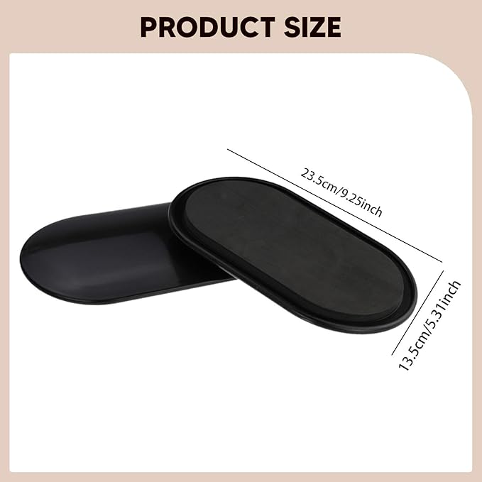 2 Pieces Core Sliders Ab Floor Gliders Strength Training Portable Slide Pads Sliding Discs for Home Gym Pilates