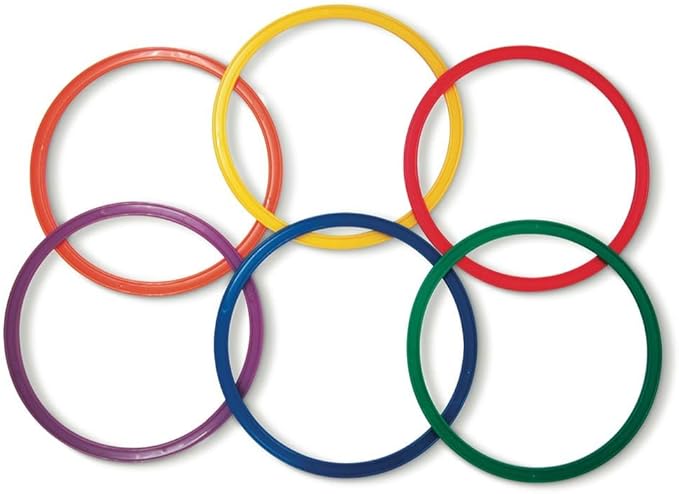 Palos Sports Speed and Agility Flat Hoops - Set of 12-14", 20" or 24" Rings