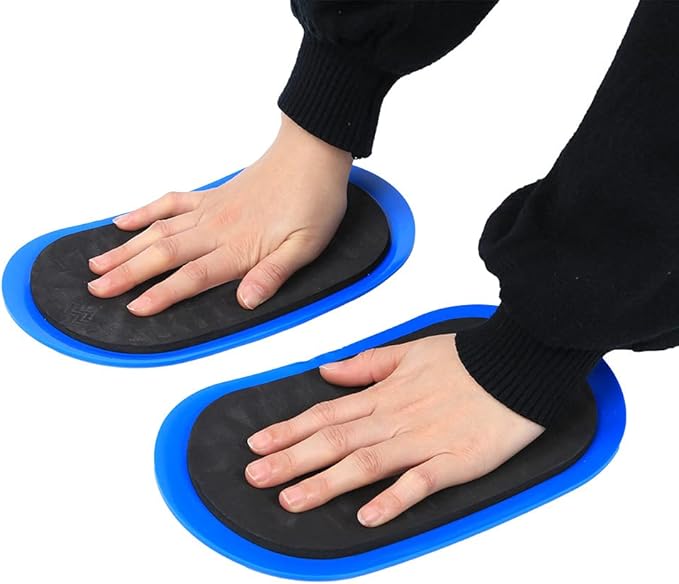 Fitness Discs Slider for Core Stability Training, Leg Slimming, Yoga, 2pcs Small Size Blue Sliding Discs