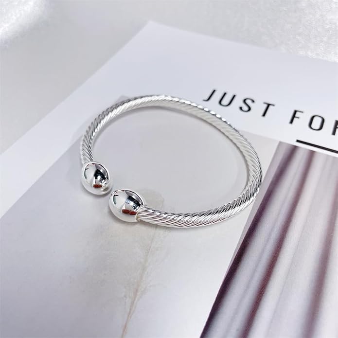 NewZenro Elegant Magnetic Bracelet Copper Magnets Bangle For Women Men Gifts for Father's Day