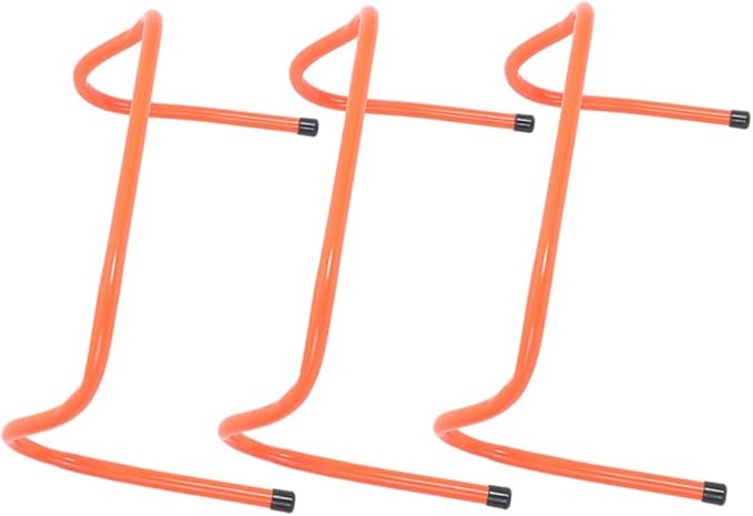 3pcs Agility Hurdles for Sports Training Durable Plastic Speed Hurdles for Football Athletics Essential Equipment for Boys and Girls and Athletes Height